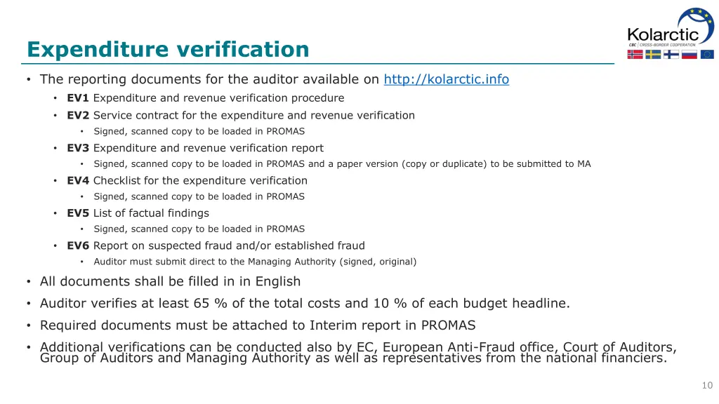 expenditure verification 1