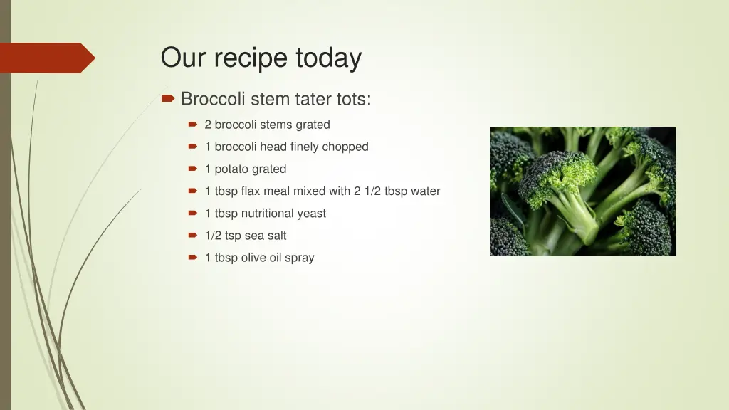 our recipe today