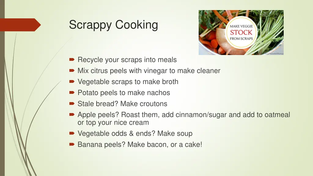 scrappy cooking