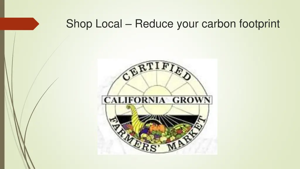 shop local reduce your carbon footprint