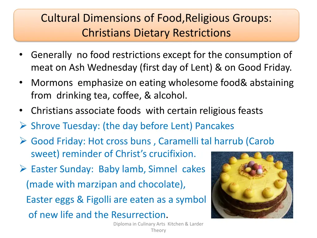 cultural dimensions of food religious groups 2