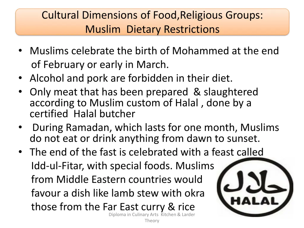 cultural dimensions of food religious groups 3