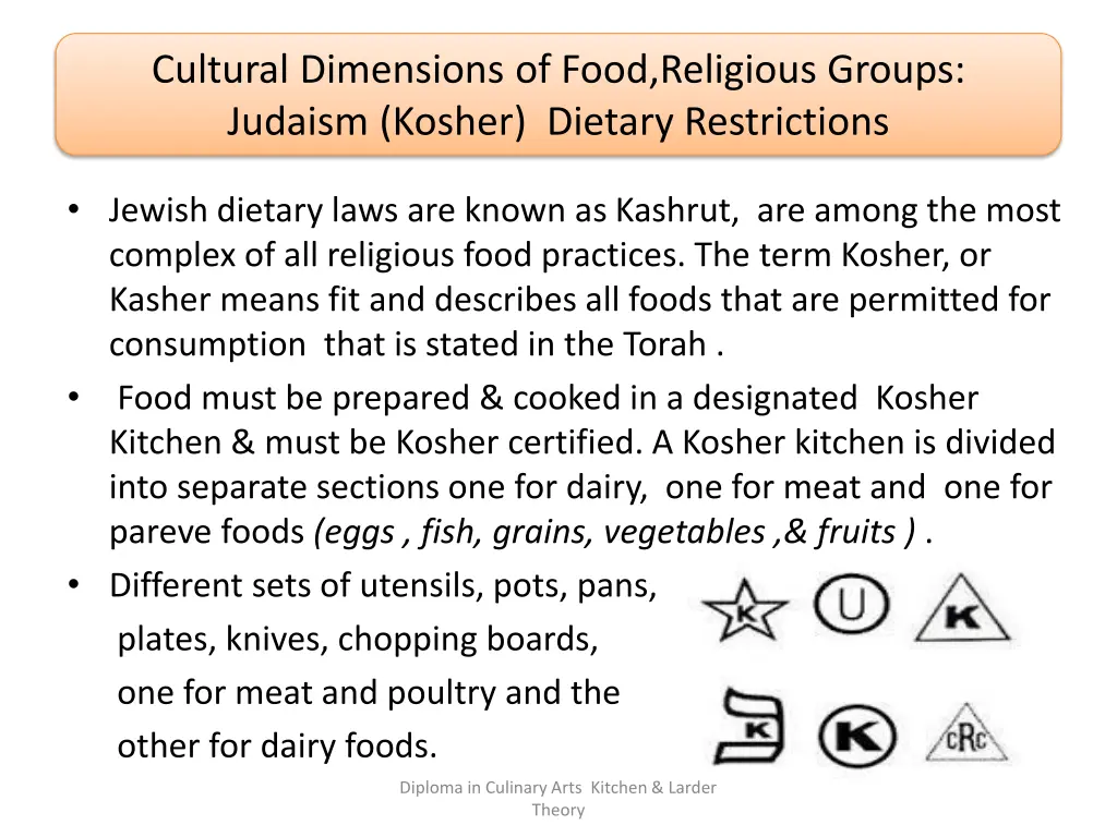 cultural dimensions of food religious groups 7