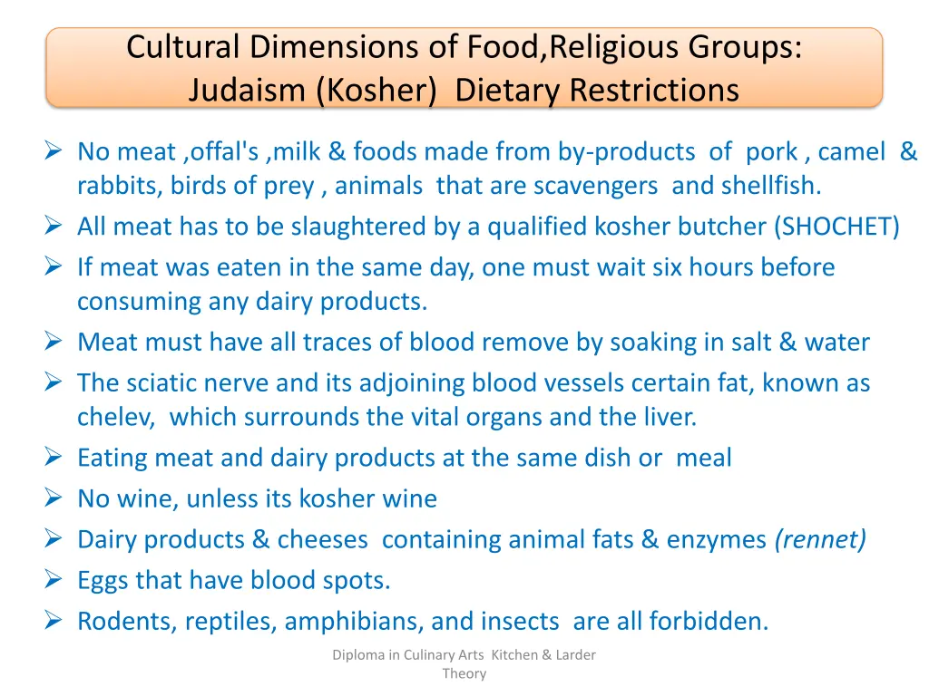 cultural dimensions of food religious groups 8