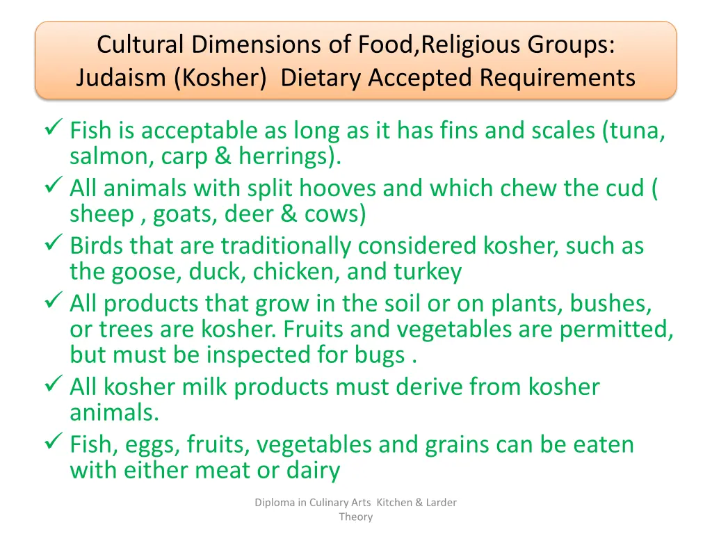 cultural dimensions of food religious groups 9