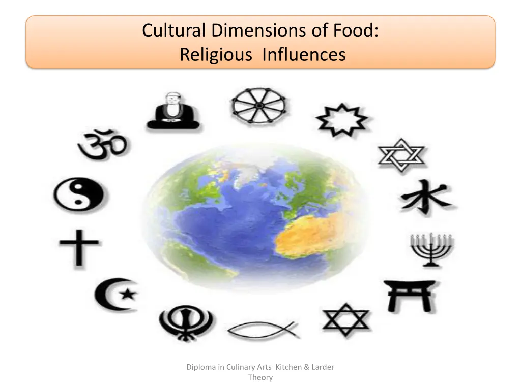 cultural dimensions of food religious influences