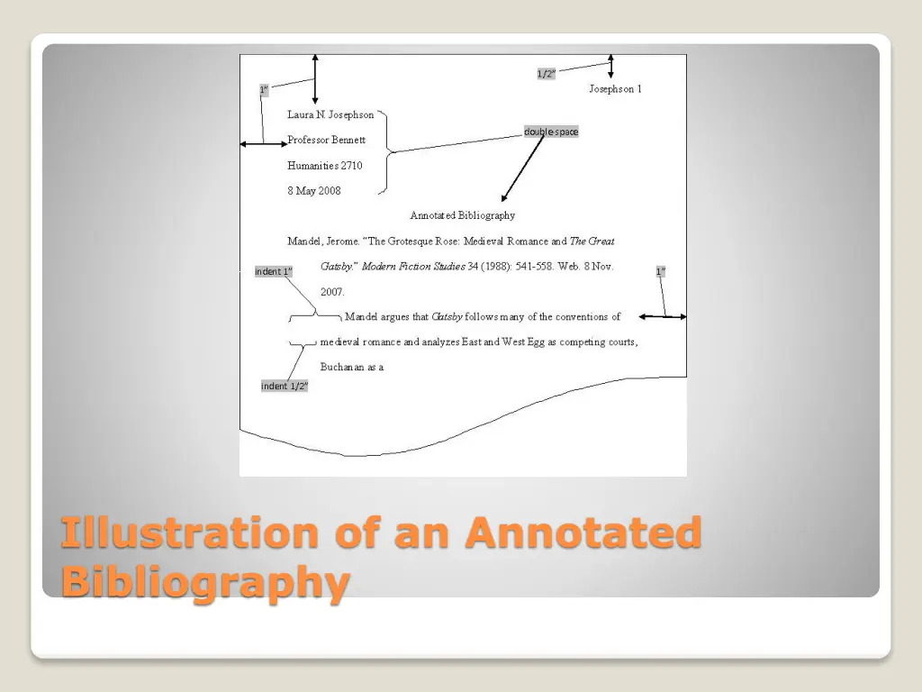 illustration of an annotated bibliography