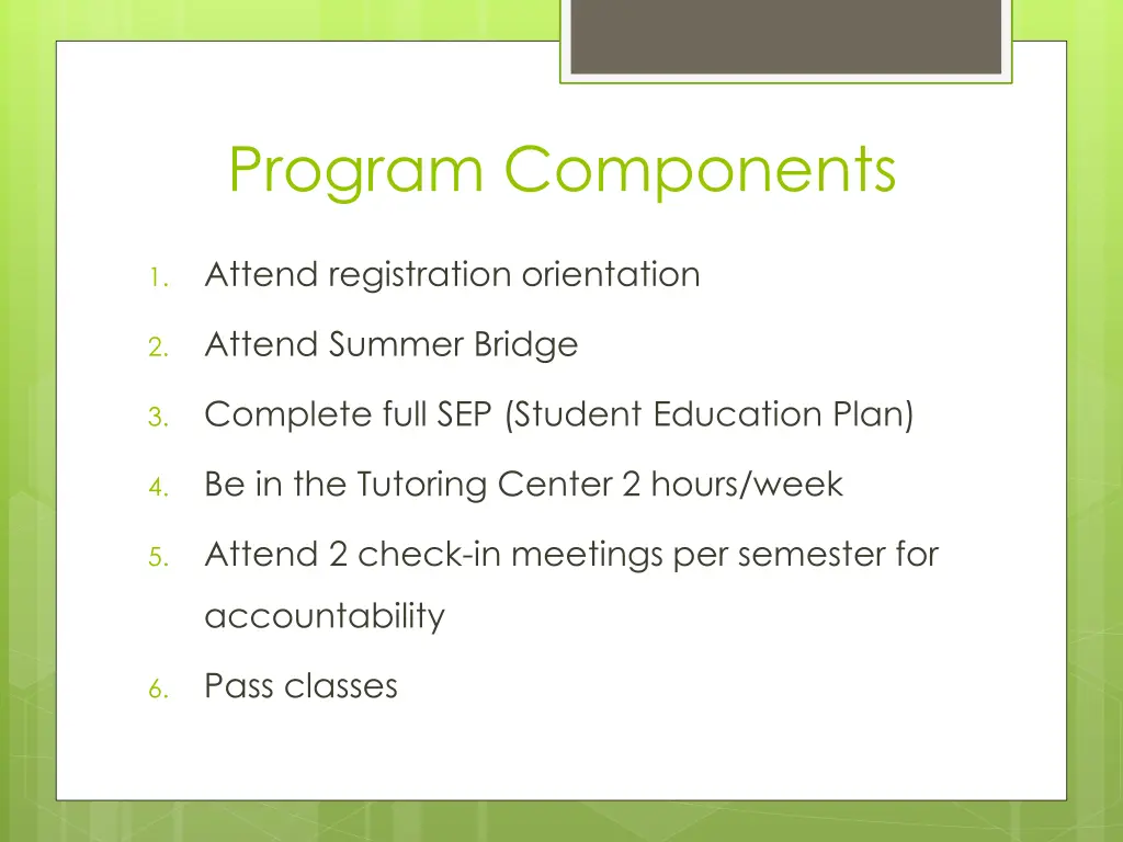 program components