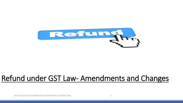 refund refund under gst under gst law