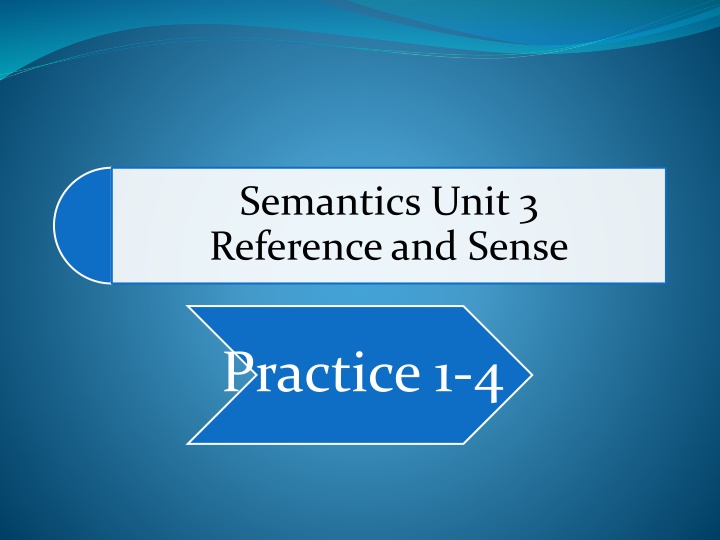 semantics unit 3 reference and sense