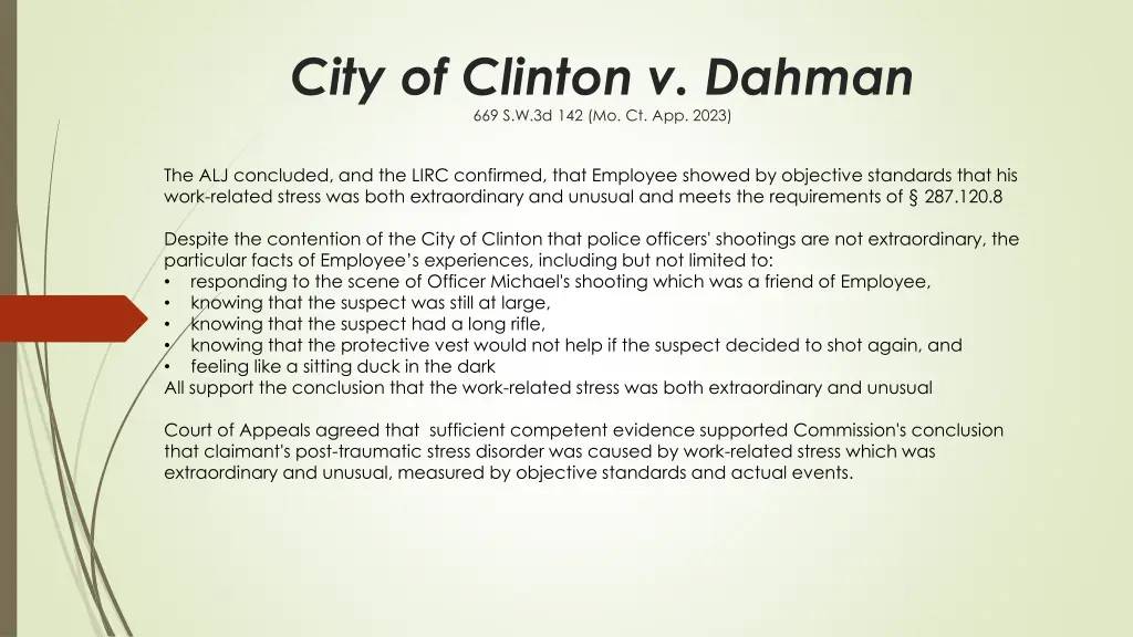 city of clinton v dahman 2