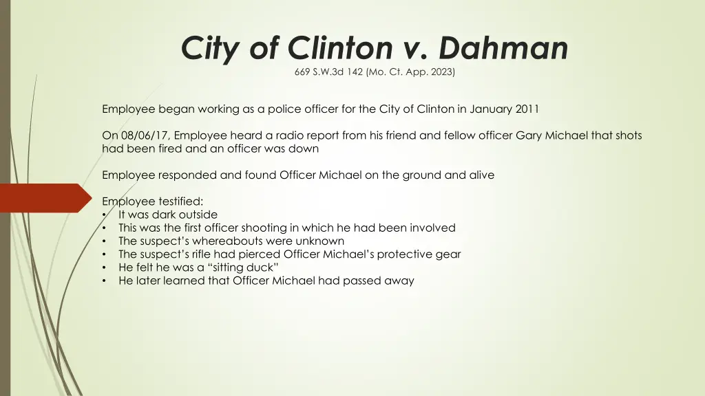 city of clinton v dahman