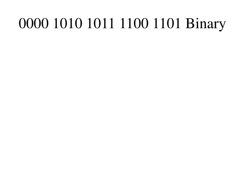 0000 1010 1011 1100 1101 binary