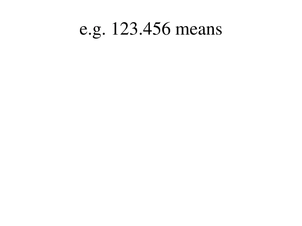 e g 123 456 means