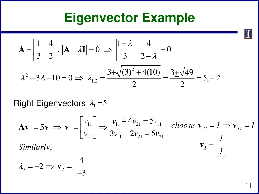 eigenvector example