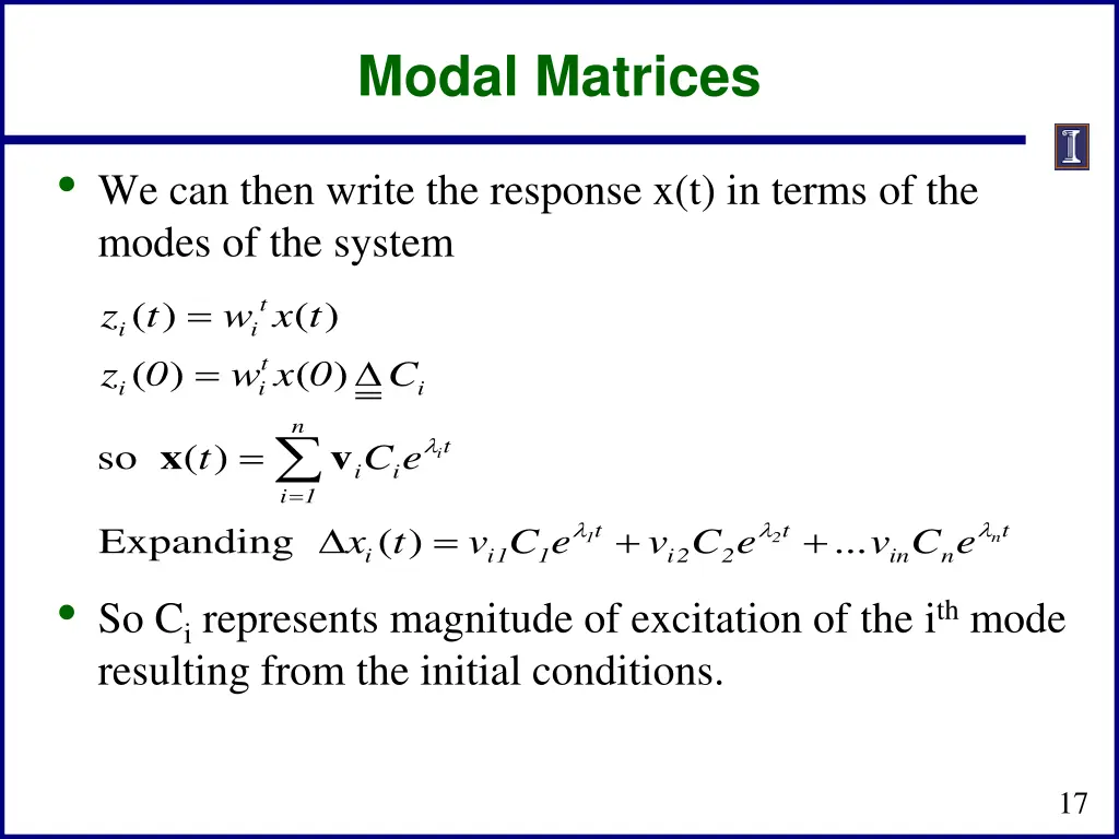 modal matrices 3