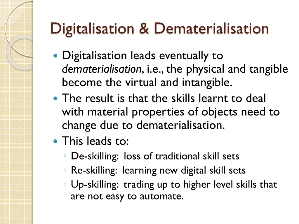 digitalisation dematerialisation