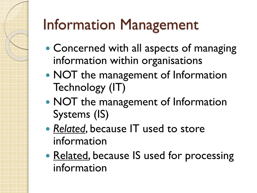 information management 1