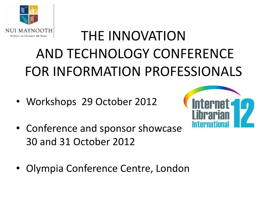 the innovation and technology conference