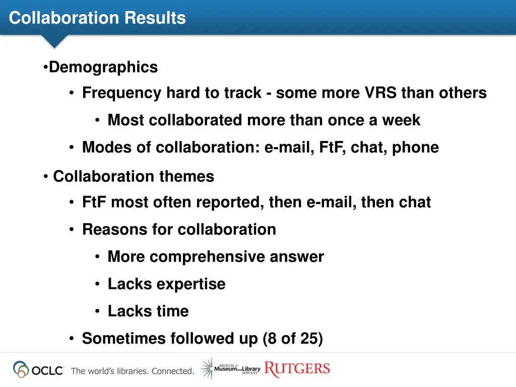 collaboration results