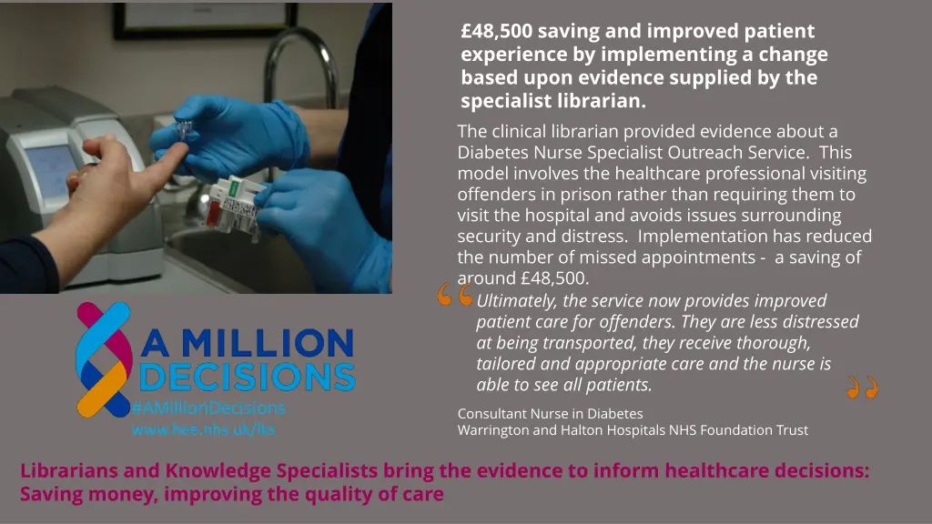 48 500 saving and improved patient experience