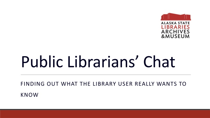 public librarians chat