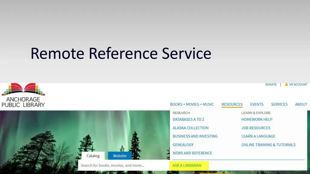 remote reference service