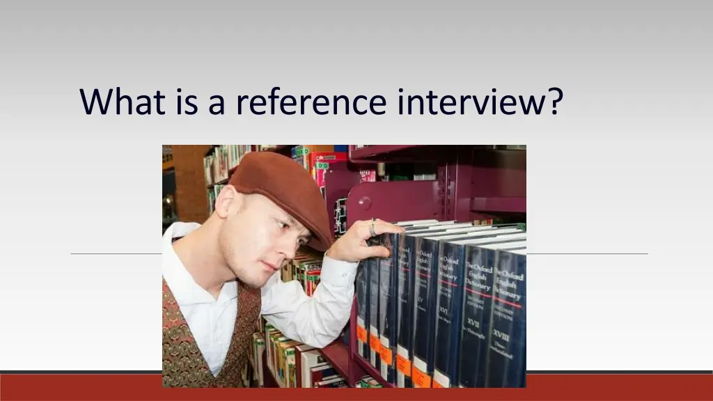 what is a reference interview