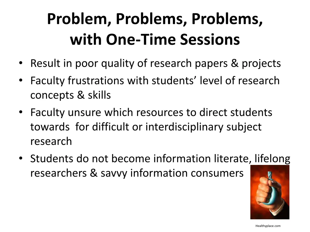 problem problems problems with one time sessions 1