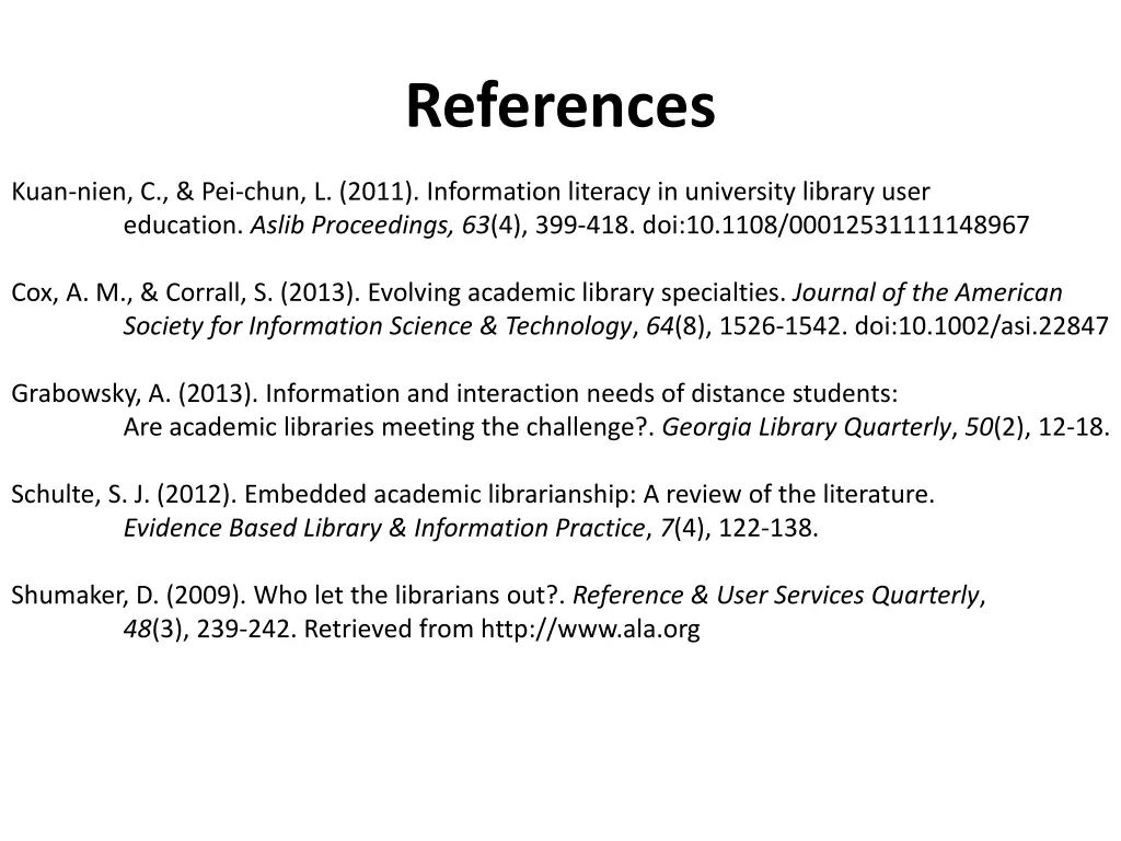 references