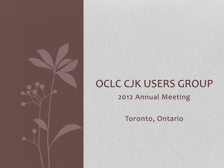 oclc cjk users group