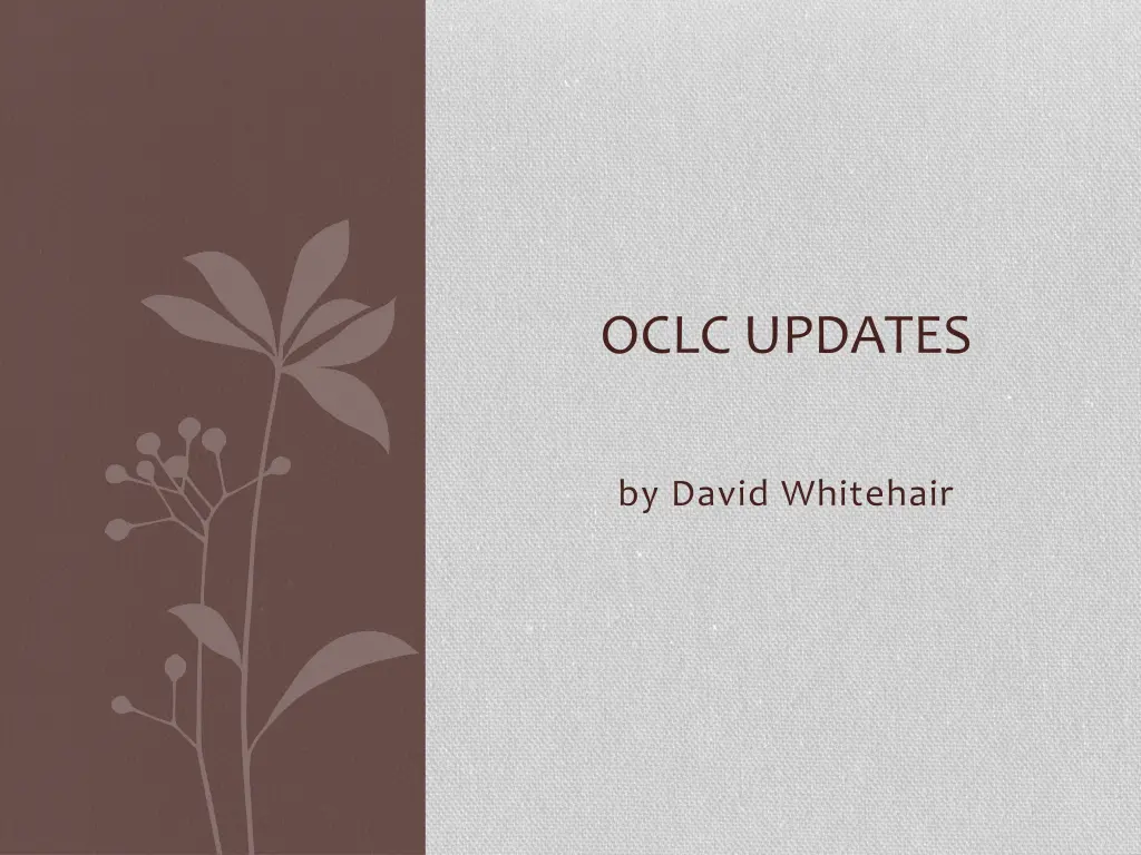 oclc updates