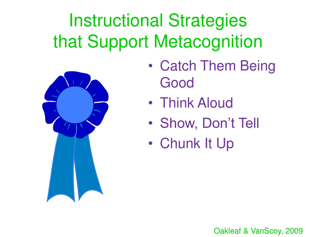 instructional strategies that support