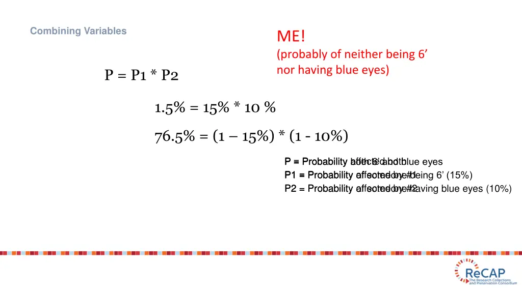 combining variables