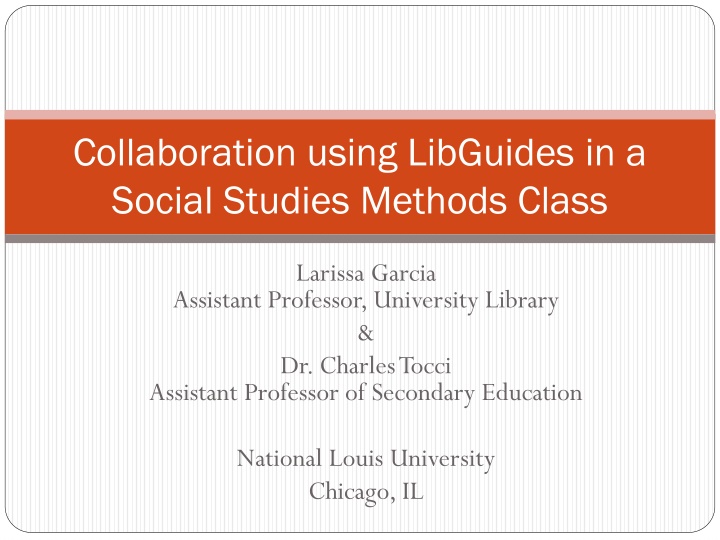 collaboration using libguides in a social studies