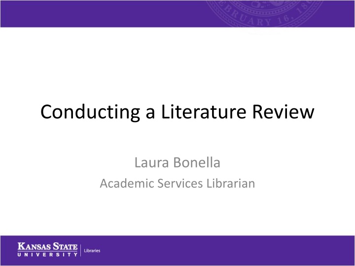 conducting a literature review