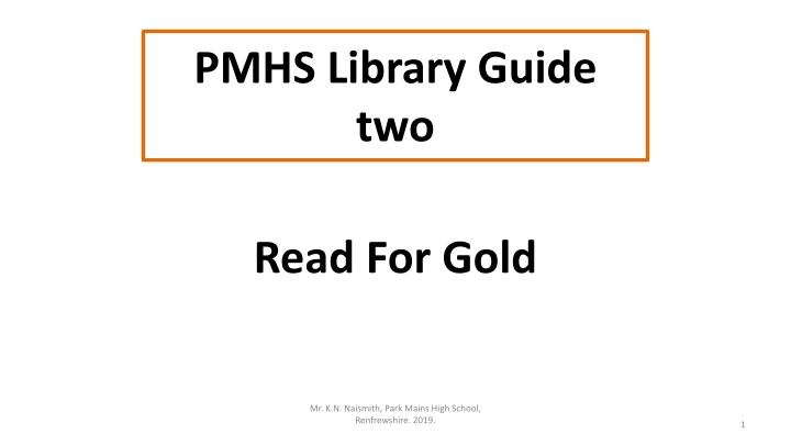 pmhs library guide two