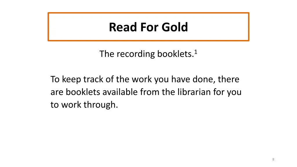 read for gold 6