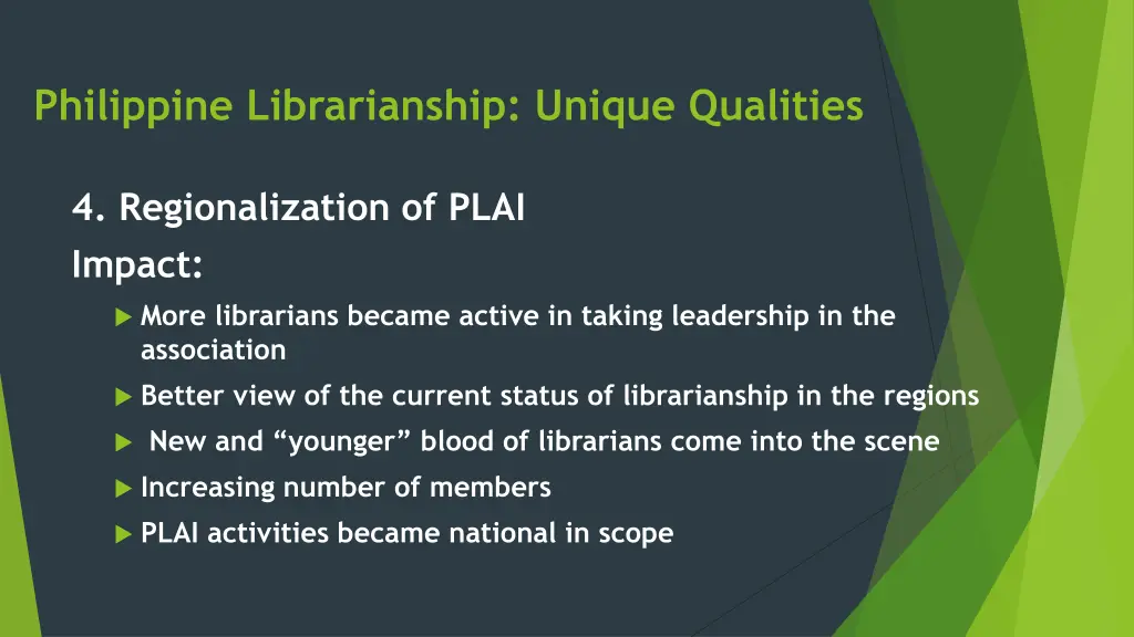 philippine librarianship unique qualities 5