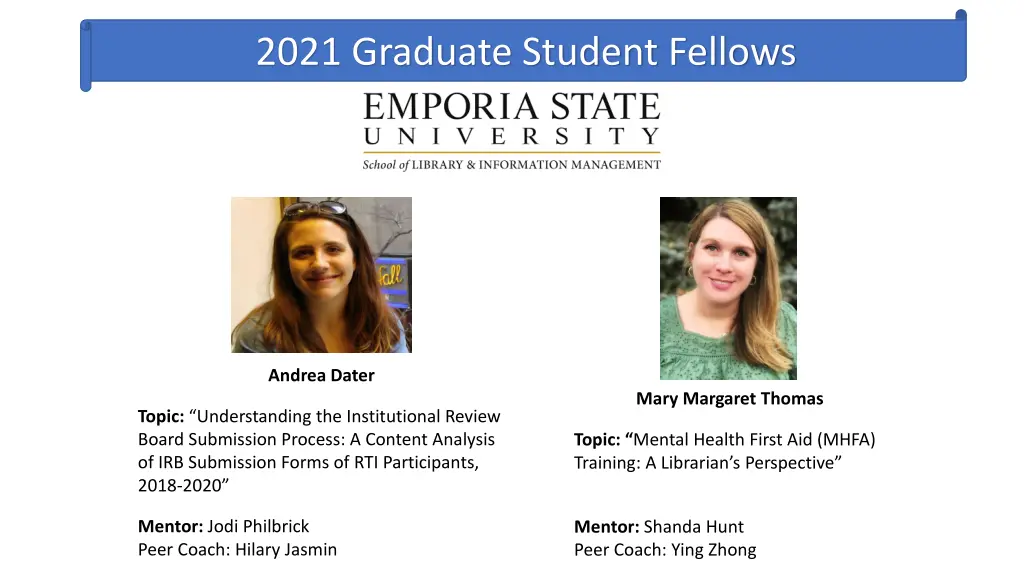 2021 graduate student fellows 1