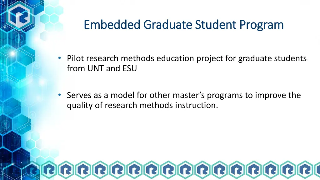 embedded graduate student program embedded