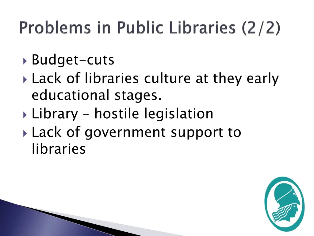 budget cuts lack of libraries culture at they