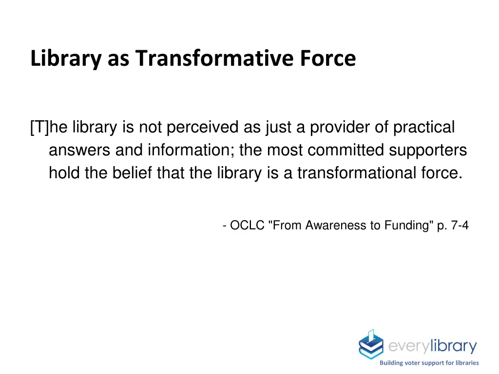 library as transformative force