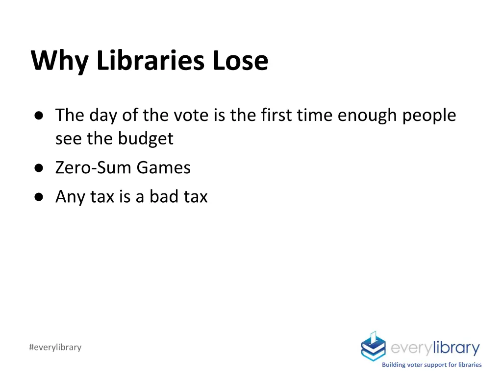 why libraries lose