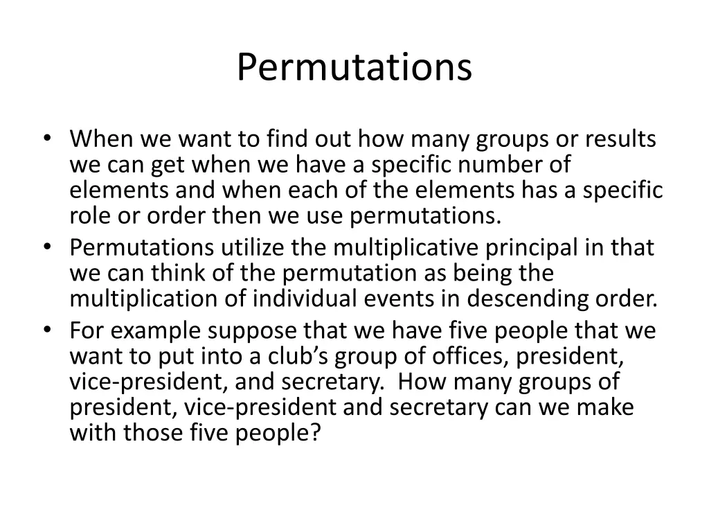 permutations