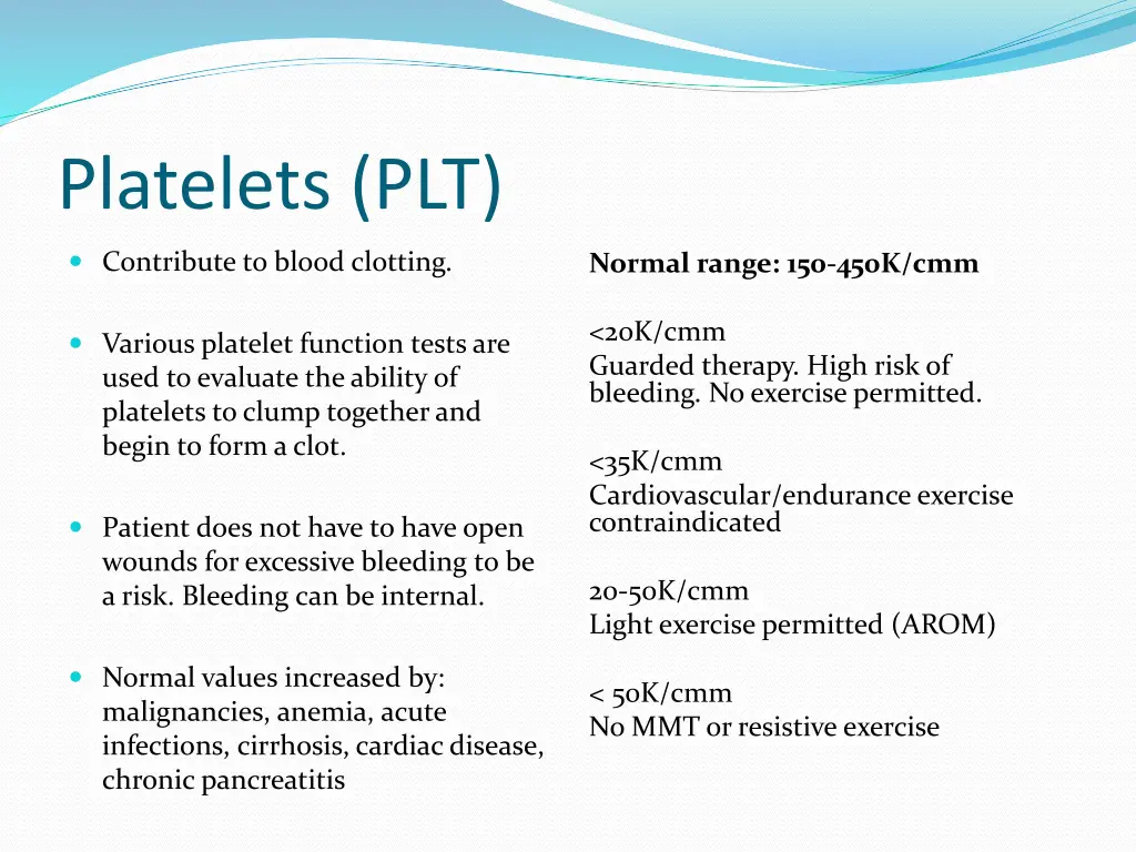 platelets plt