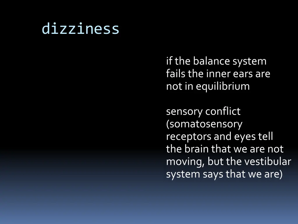 dizziness