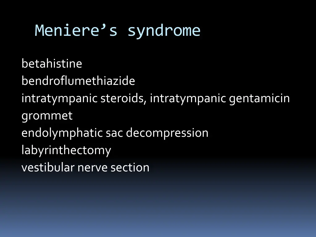 meniere s syndrome