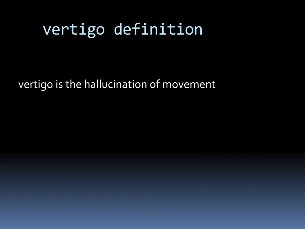 vertigo definition