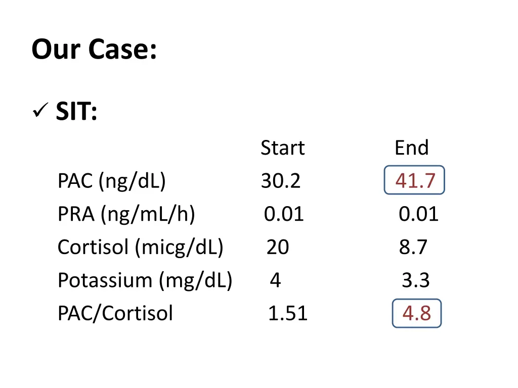 our case 1